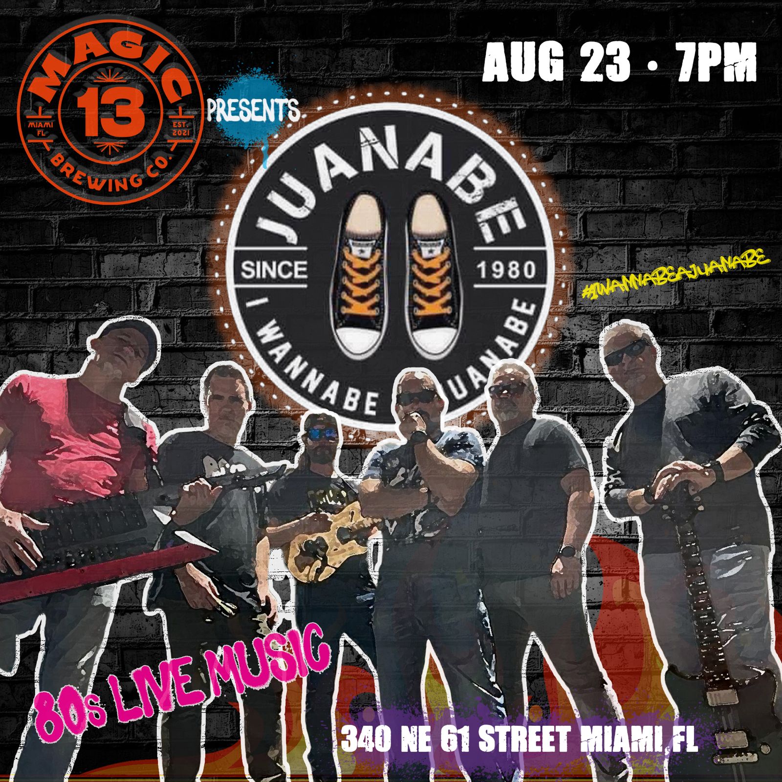 Juanabe at Magic 13 Brewing CO -August 23 at 7PM