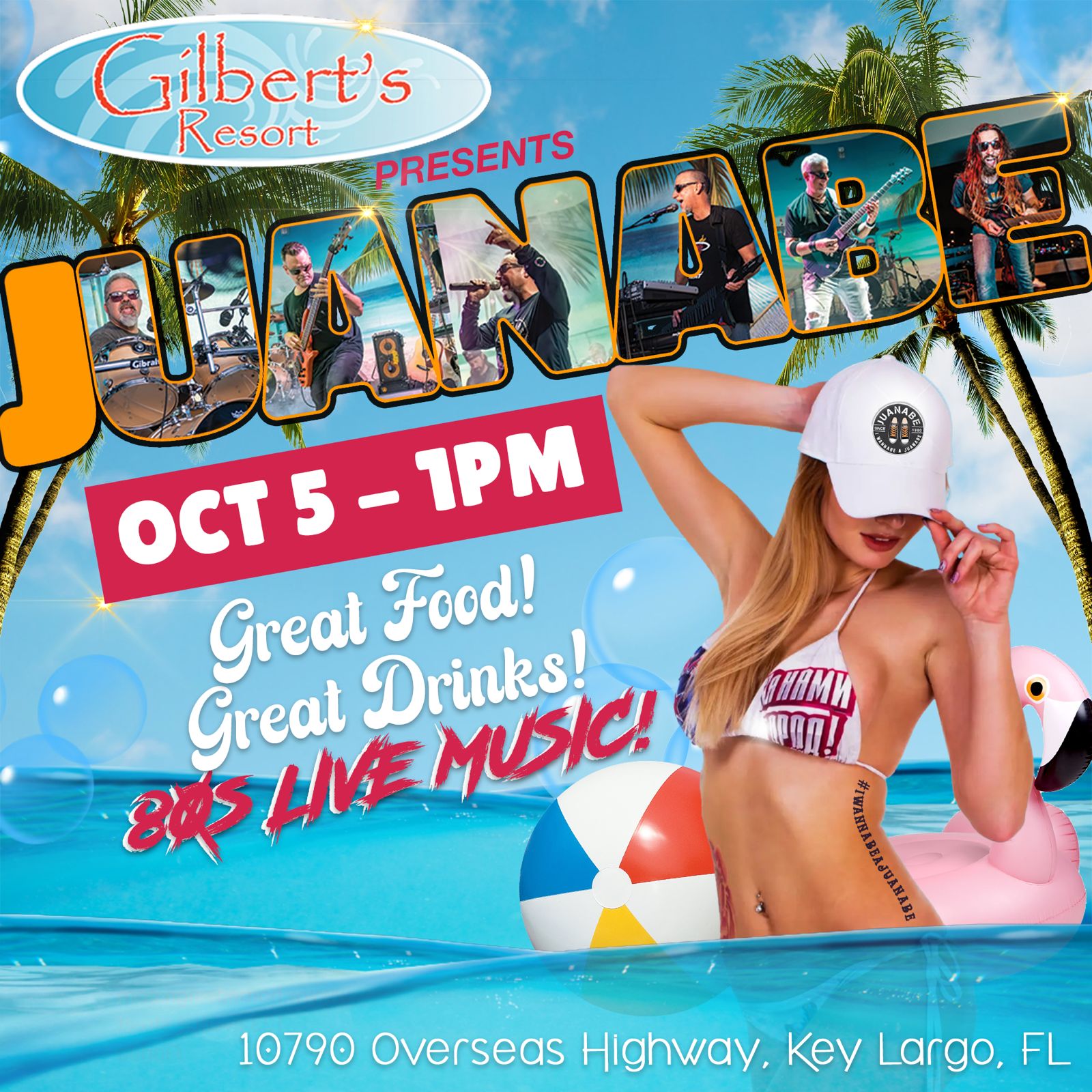 Juanabe @ Gilbert's Resort in Key Largo - SAT, OCTOBER 5 AT 1 PM