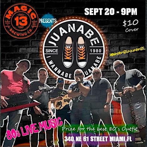 JUANABE at Magic 13 Brewing Sep 20 9PM