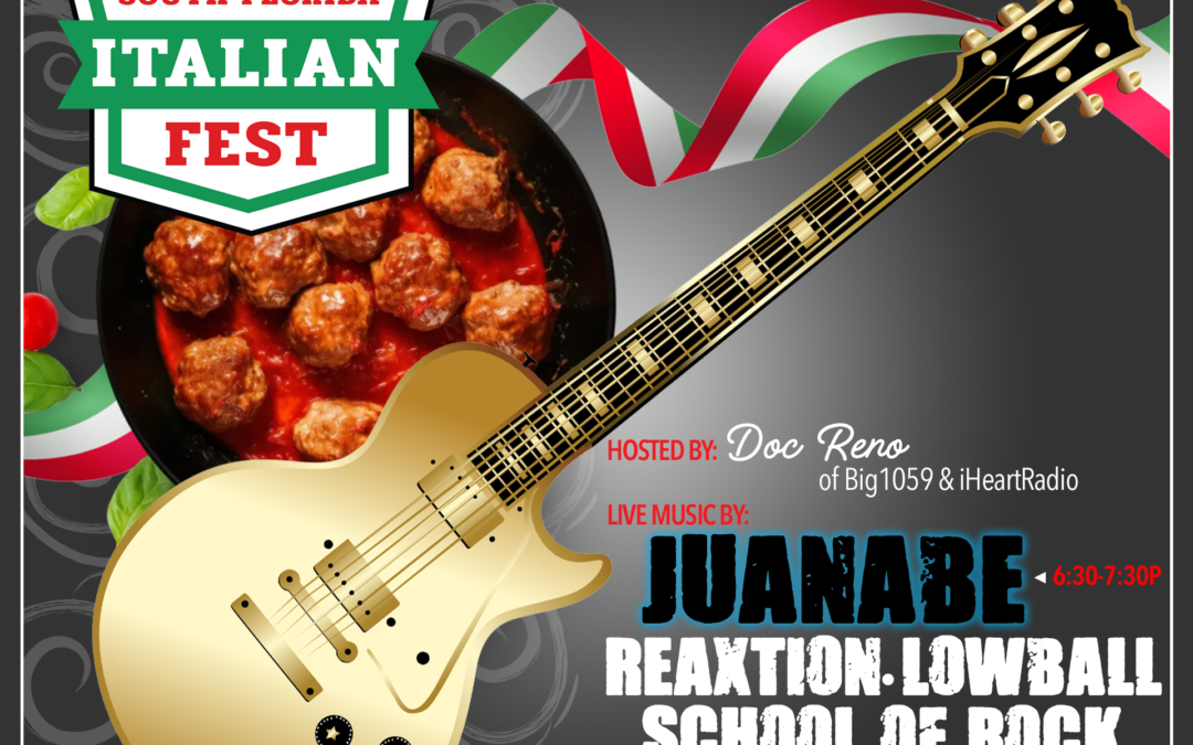 Juanabe @ South Florida Italian Fest in Margate, FL • Saturday, Mar 8 • 6:00pm