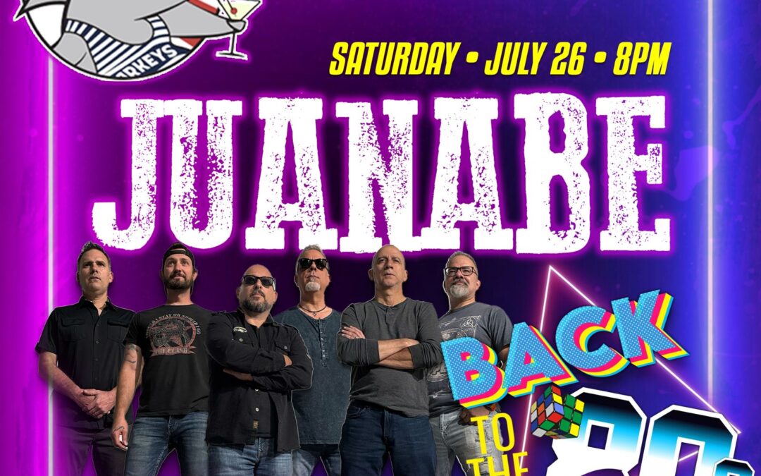 Juanabe @ Sharkey’s in Coral Springs, FL • Saturday July 26 • 8:00PM