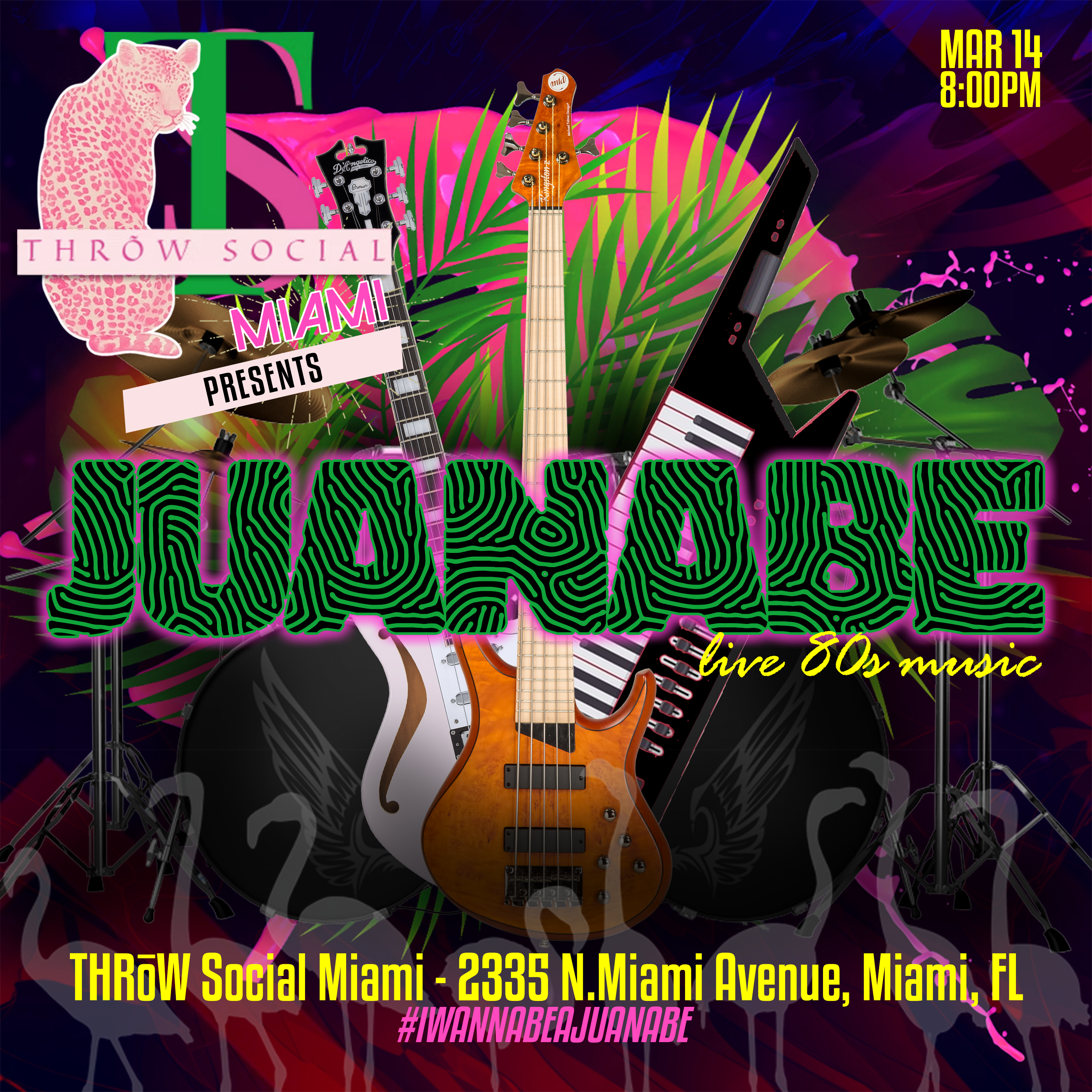 Juanabe @ THRōW Social in Wynwood- Miami, FL • Saturday, March 14 • 8:00pm