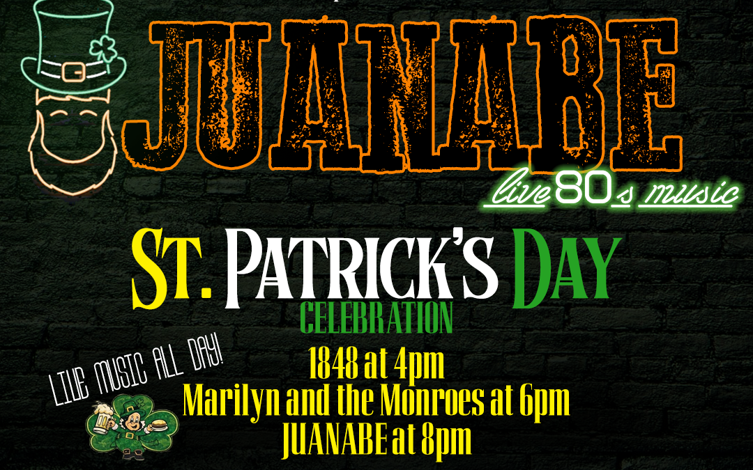 Juanabe @ Duffy’s Tavern in West Miami • Tuesday, Mar 17 • 8:00pm